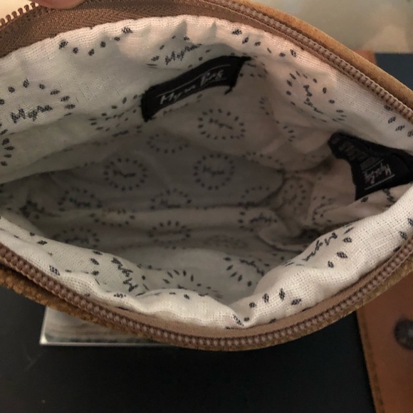 Myra small bag upcycled canvas wristlet NWT Rustic - Picture 4 of 5